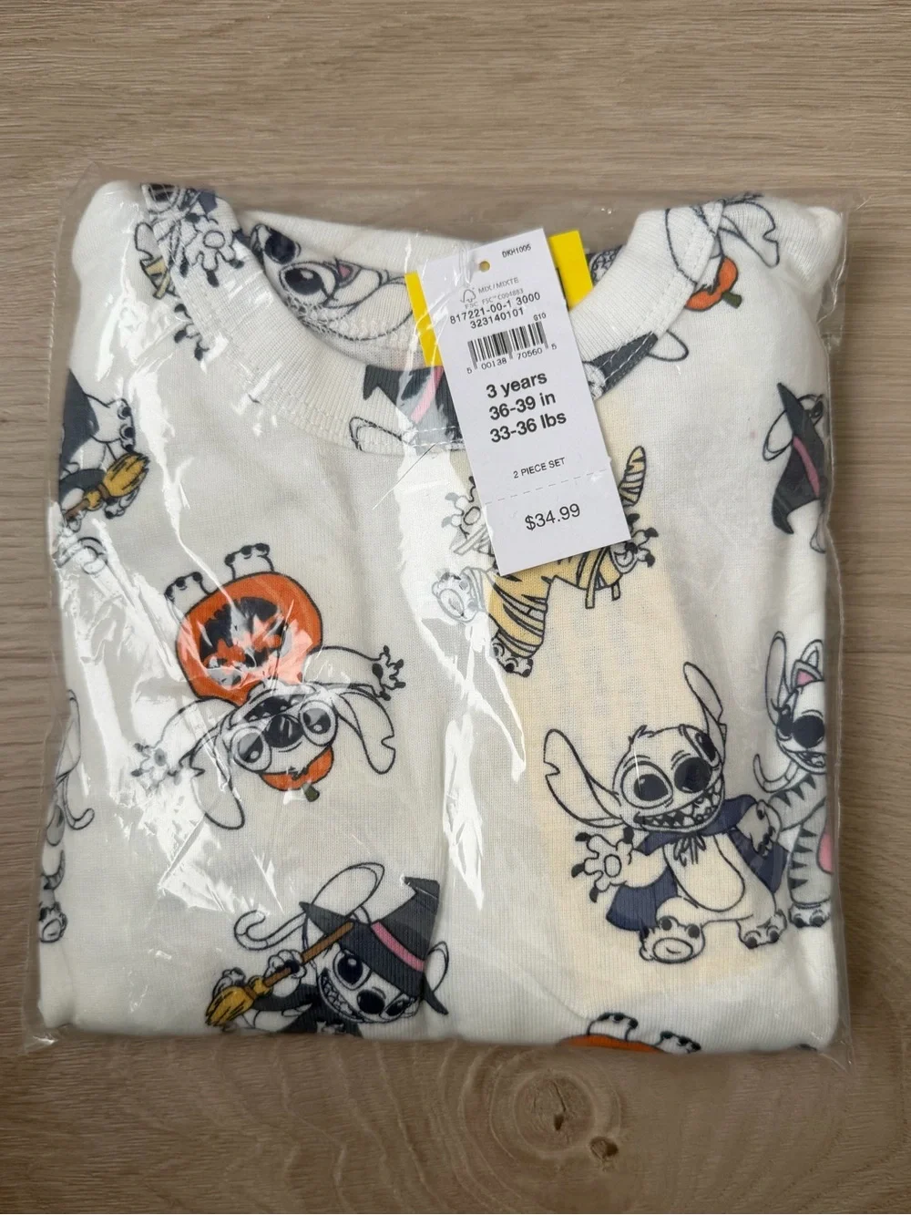 New babyGap Disney Lilo & Stitch Organic Cotton PJ Pajamas Halloween Toddlers